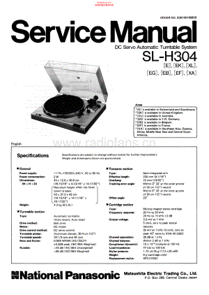 Technics-SLH304-tt-sm 维修电路原理图.pdf