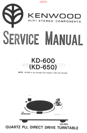 Kenwood-KD650-tt-sm 维修电路原理图.pdf