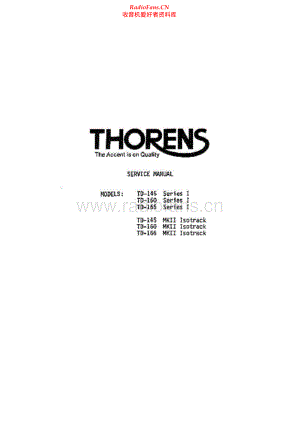 Thorens-160-tt-sm 维修电路原理图.pdf