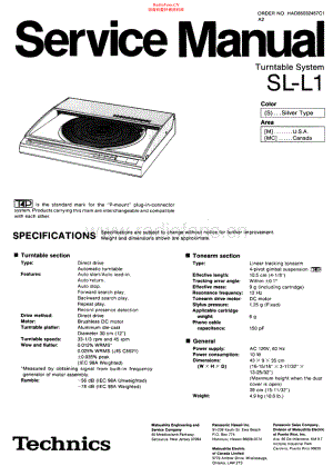 Technics-SLL1-tt-sm 维修电路原理图.pdf