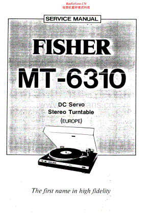 Fisher-MT6310-tt-sm维修电路原理图.pdf