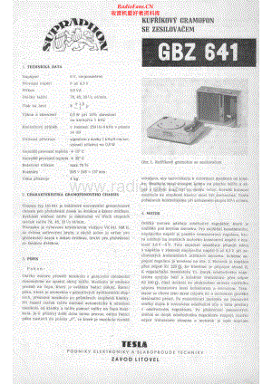 Supraphon-GBZ641-tt-sm 维修电路原理图.pdf