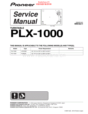 Pioneer-PLX1000-tt-sm 维修电路原理图.pdf