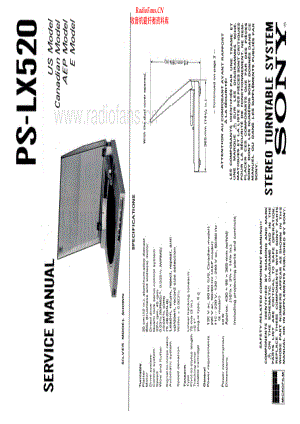Sony-PSLX520-tt-sm 维修电路原理图.pdf