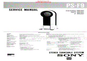 Sony-PSF9-tt-sm 维修电路原理图.pdf
