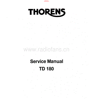 Thorens-TD180-tt-sm 维修电路原理图.pdf