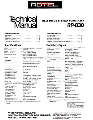 Rotel-RP830-tt-sm 维修电路原理图.pdf