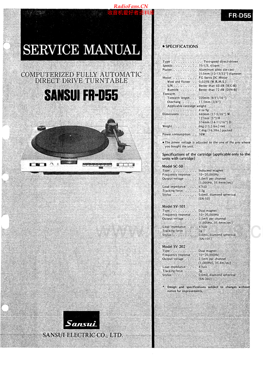 Sansui-FRD55-tt-sm 维修电路原理图.pdf_第1页