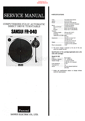 Sansui-FRD40-tt-sm 维修电路原理图.pdf