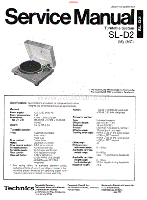 Technics-SLD2-tt-sm 维修电路原理图.pdf