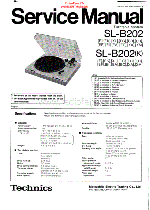 Technics-SLB202-tt-sm 维修电路原理图.pdf