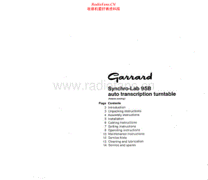 Garrard-SL95B-tt-sm维修电路原理图.pdf