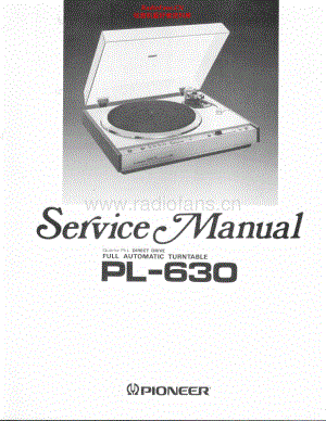 Pioneer-PL630-tt-sm 维修电路原理图.pdf