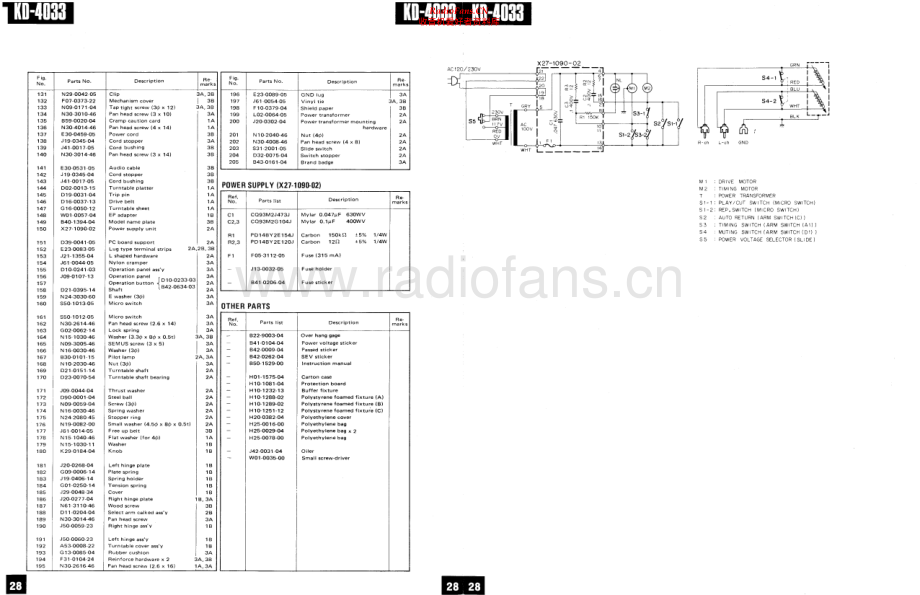 Kenwood-KD4033-tt-pl 维修电路原理图.pdf_第2页