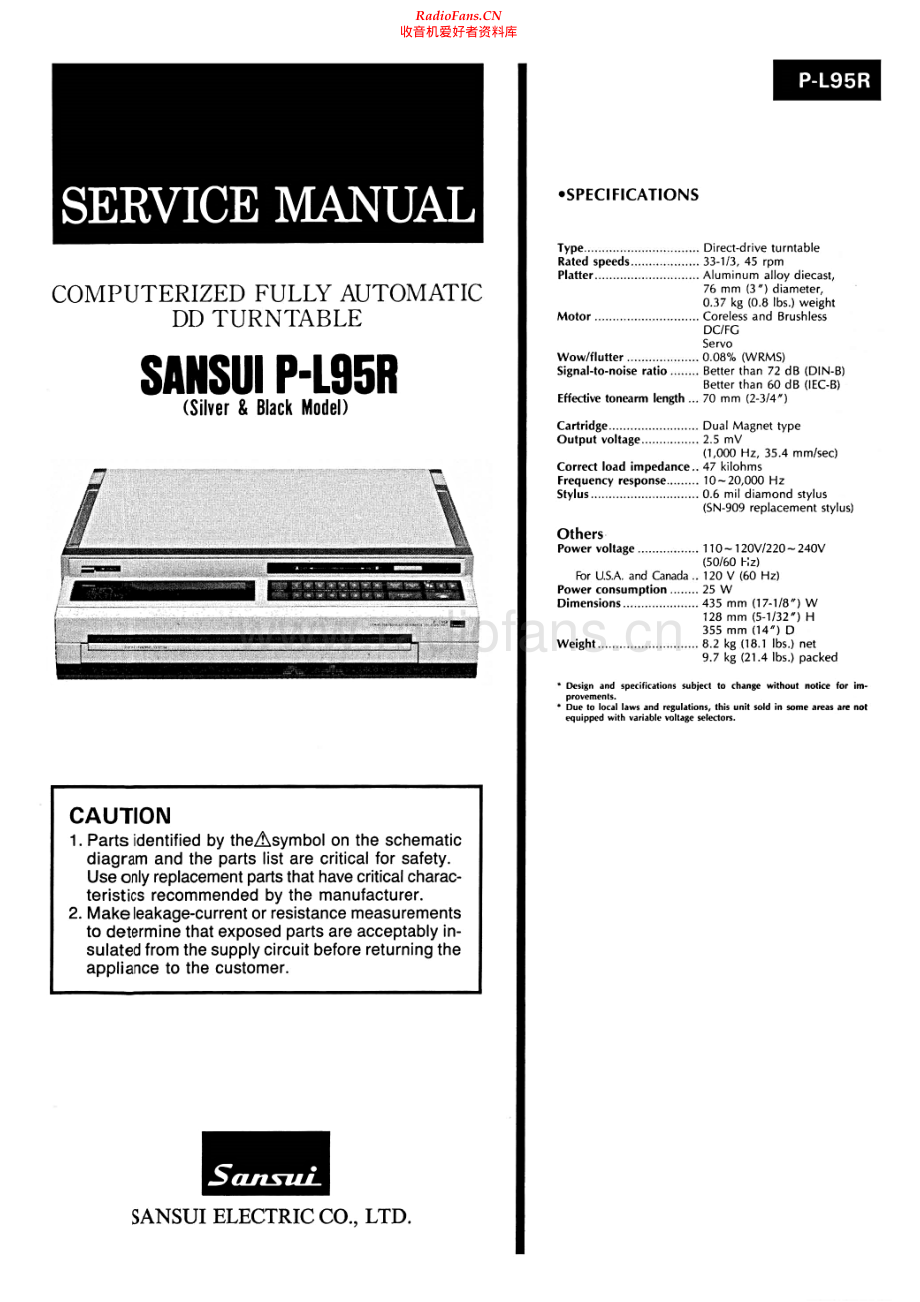 Sansui-PL95R-tt-sm 维修电路原理图.pdf_第1页