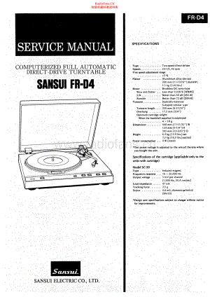 Sansui-FRD4-tt-sm 维修电路原理图.pdf