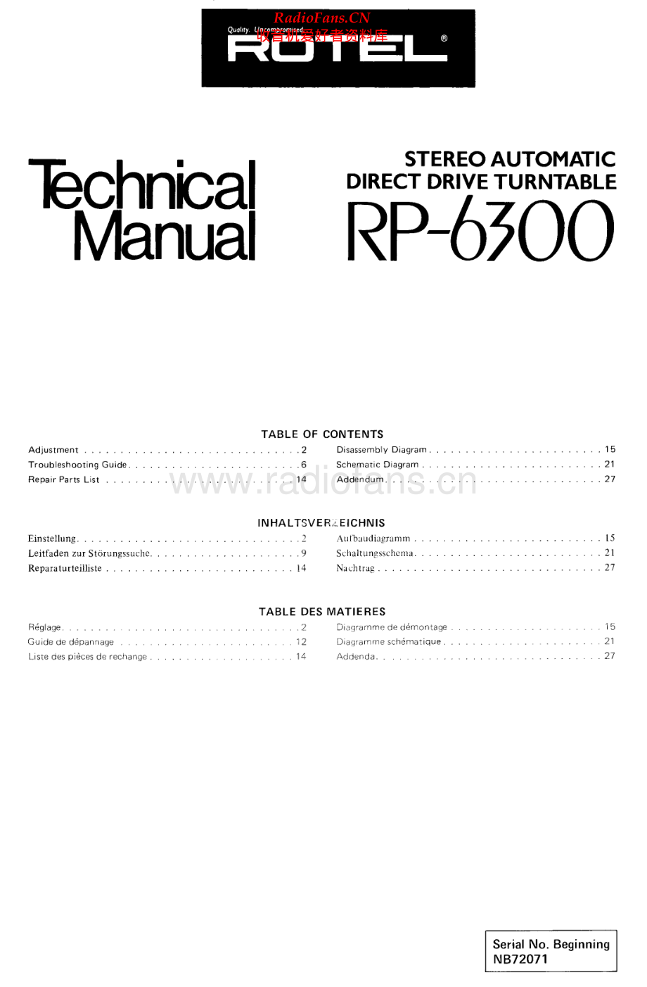 Rotel-RP6300-tt-sm 维修电路原理图.pdf_第1页