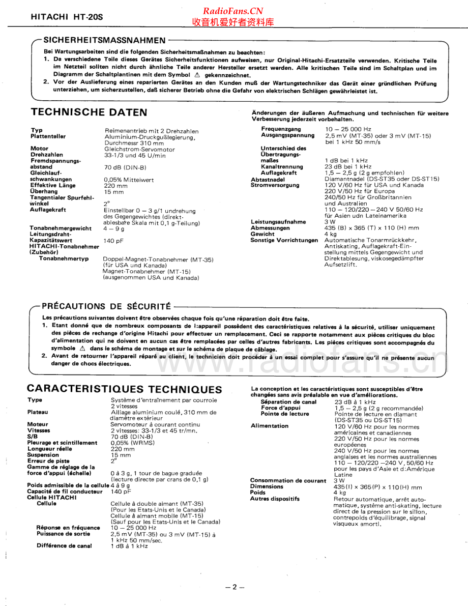 Hitachi-HT20S-tt-sm 维修电路原理图.pdf_第2页