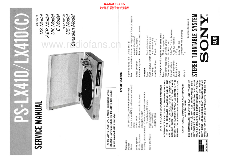 Sony-PSLX410-tt-sm 维修电路原理图.pdf_第1页
