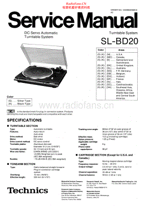 Technics-SLBD20-tt-sm 维修电路原理图.pdf