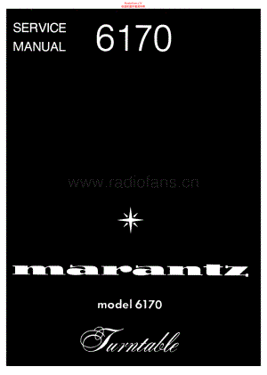 Marantz-6170-tt-sm 维修电路原理图.pdf