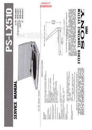 Sony-PSLX510-tt-sm 维修电路原理图.pdf