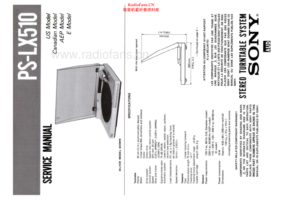 Sony-PSLX510-tt-sm 维修电路原理图.pdf_第1页