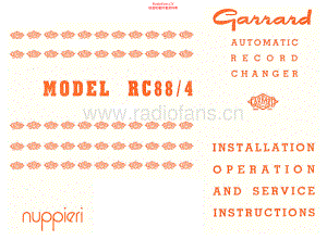 Garrard-RC88-tt-sm维修电路原理图.pdf