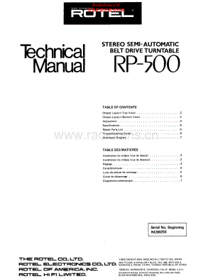 Rotel-RP500-tt-sm 维修电路原理图.pdf