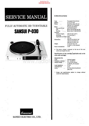 Sansui-PD30-tt-sm 维修电路原理图.pdf