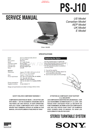 Sony-PSJ10-tt-sm 维修电路原理图.pdf