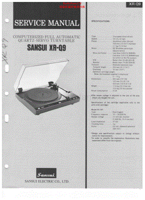 Sansui-XRQ9-tt-sm 维修电路原理图.pdf