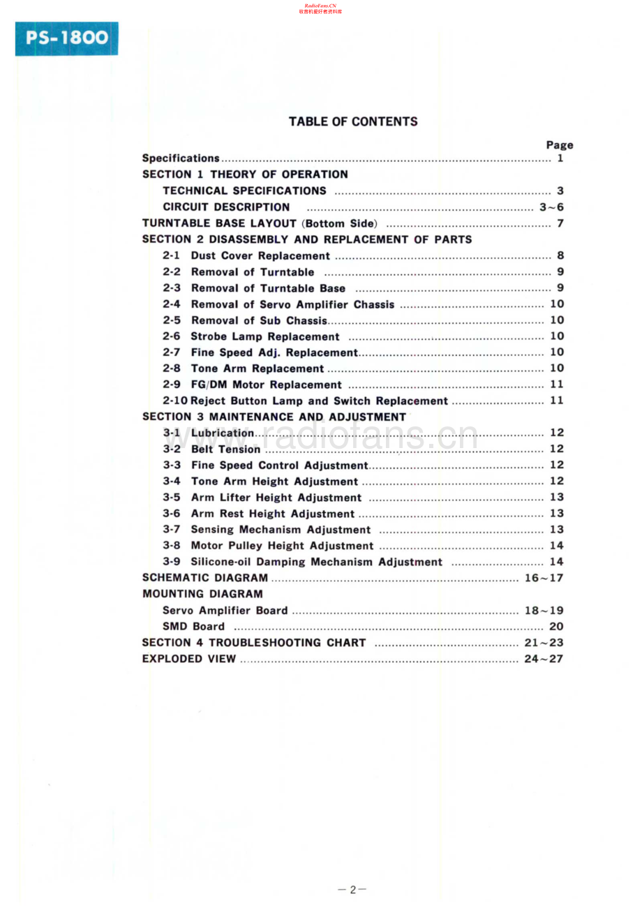 Sony-PS1800-tt-sm 维修电路原理图.pdf_第2页