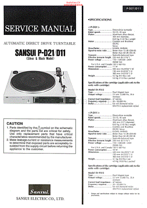 Sansui-PD21-tt-sm 维修电路原理图.pdf