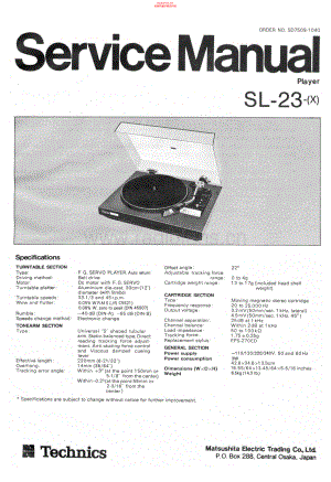 Technics-SL23-tt-sm 维修电路原理图.pdf
