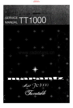 Marantz-TT1000-tt-sm 维修电路原理图.pdf