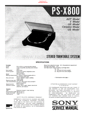 Sony-PSX800-tt-sm 维修电路原理图.pdf