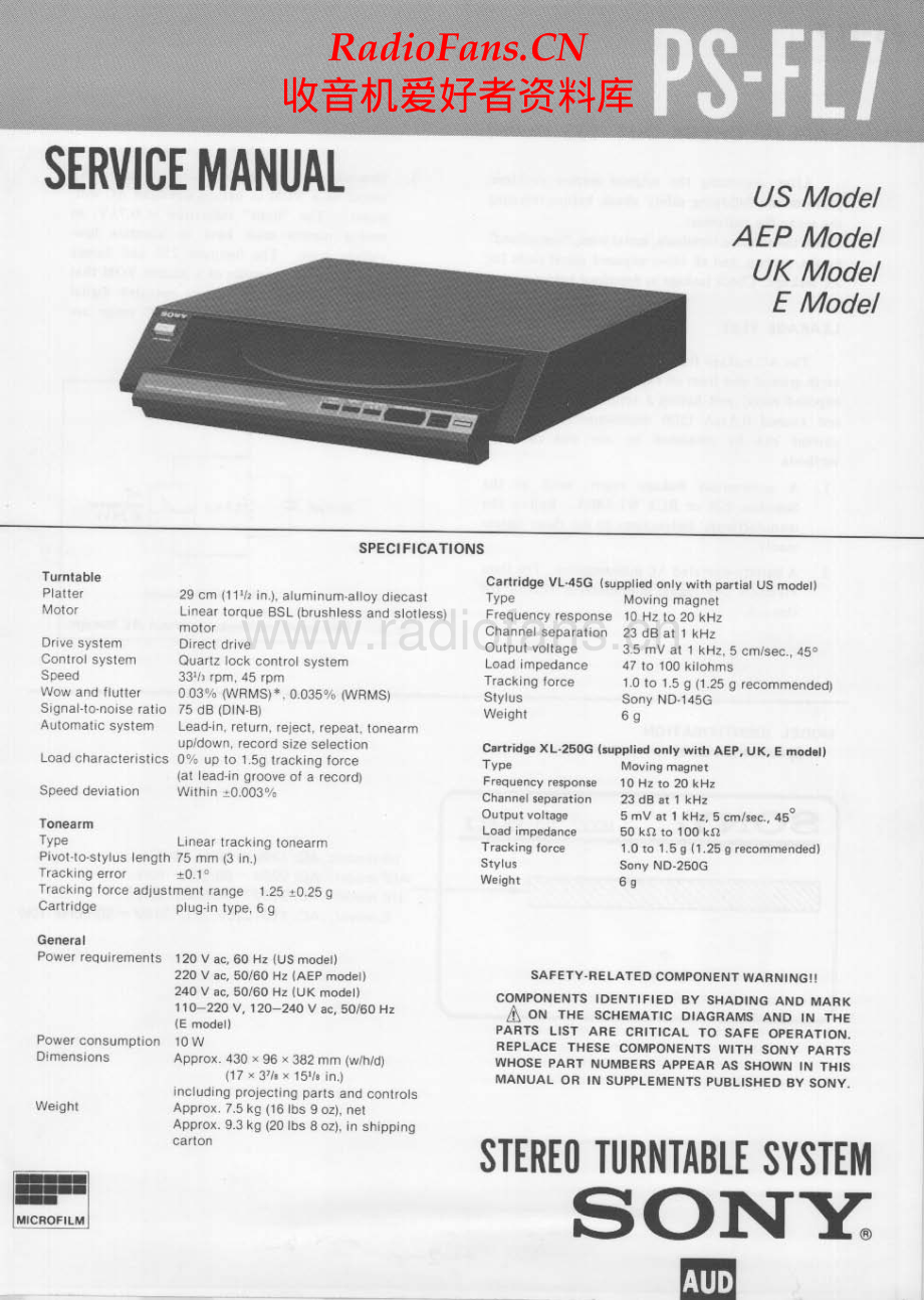 Sony-PSFL7-tt-sm 维修电路原理图.pdf_第1页