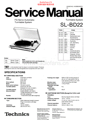 Technics-SLBD22-tt-sm 维修电路原理图.pdf