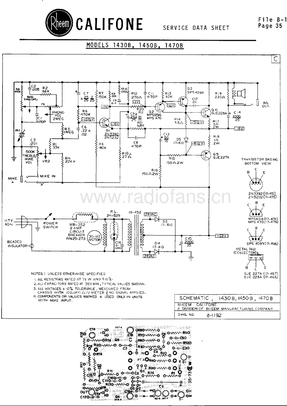 Califone-14xx-tt-sch维修电路原理图.pdf_第3页