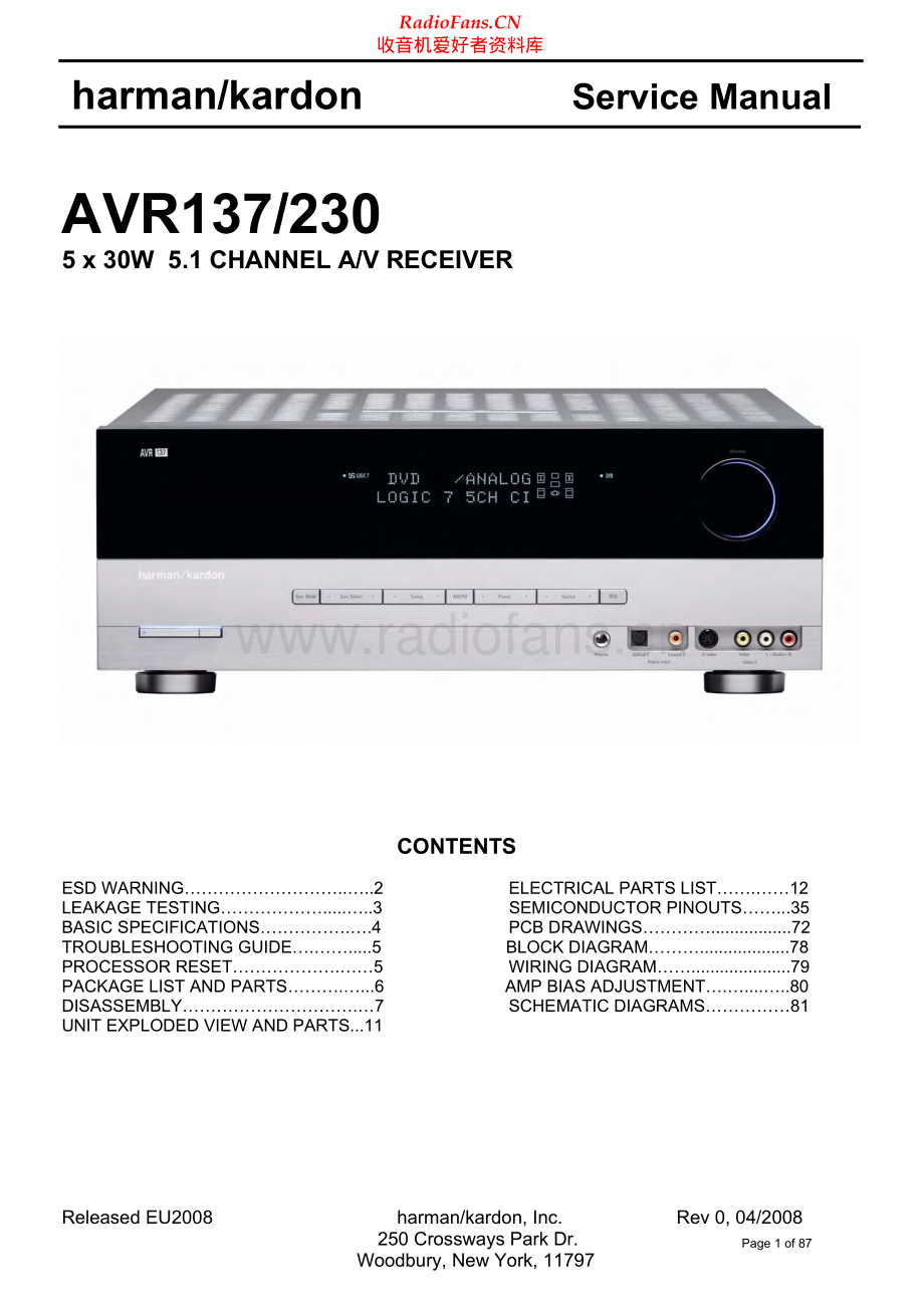 HarmanKardon-AVR137_230-avr-sm维修电路原理图.pdf_第1页