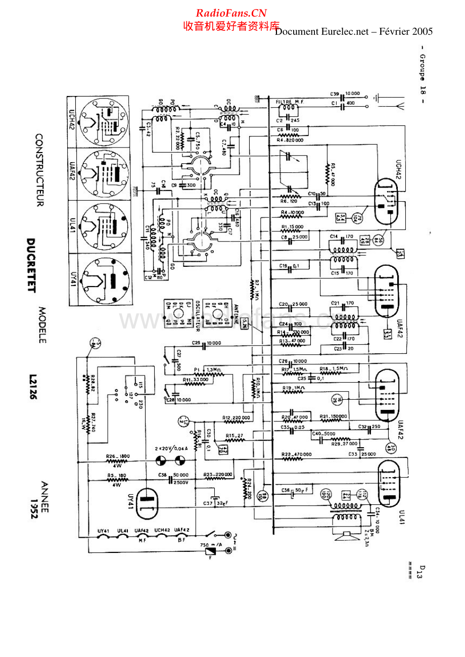 Ducretet-L2126-rec-sch维修电路原理图.pdf_第1页