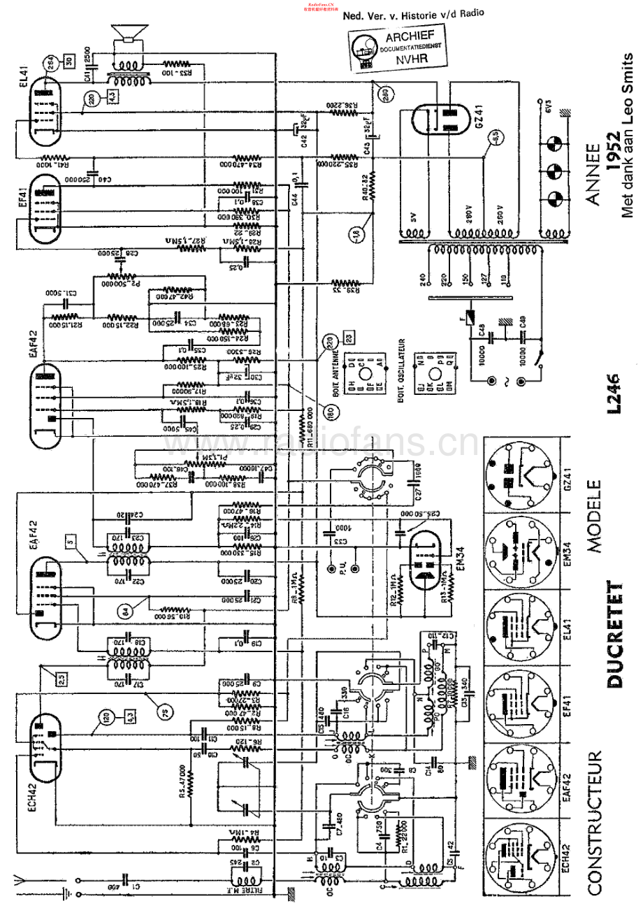Ducretet-L246-rec-sch维修电路原理图.pdf_第1页