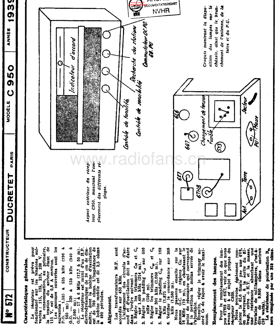 Ducretet-C950-rec-sch维修电路原理图.pdf_第1页