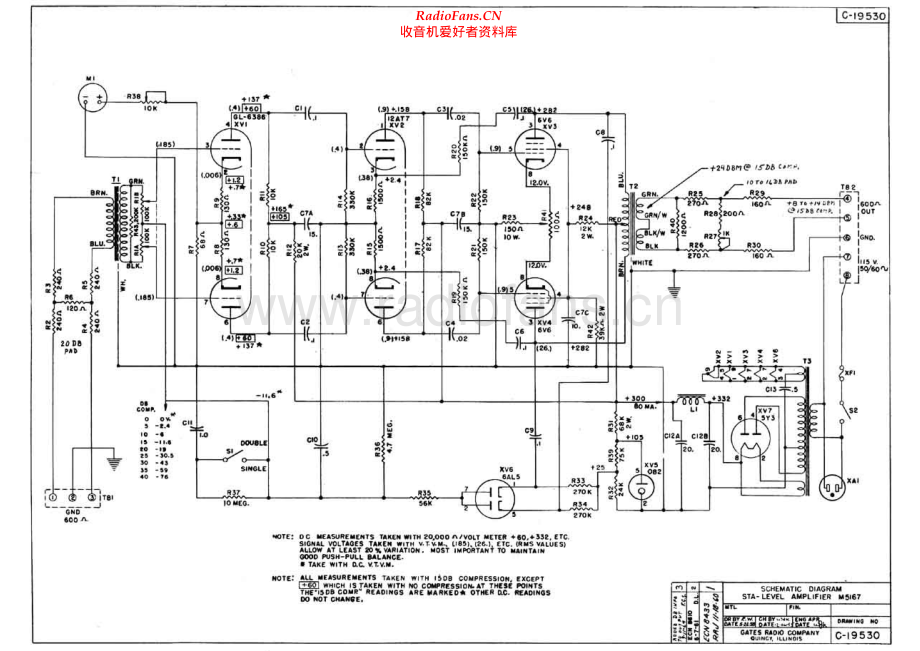GatesRadioCompany-STALevelM5167-pwr-sch维修电路原理图.pdf_第1页