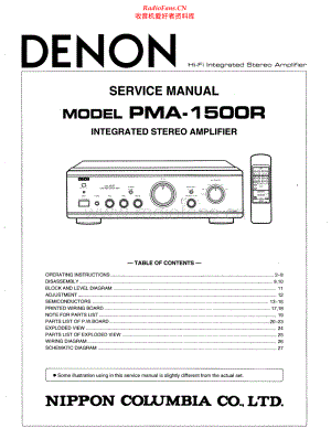 Denon-PMA1500R-int-sm维修电路原理图.pdf