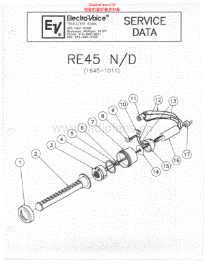 ElectroVoice-RE45-mic-sm维修电路原理图.pdf