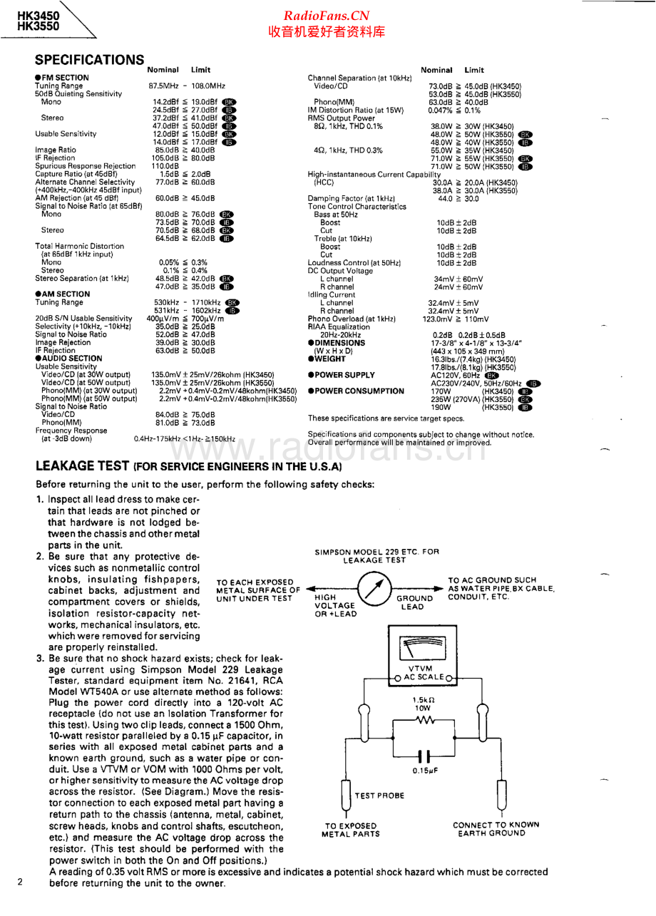 HarmanKardon-HK3550-rec-sm维修电路原理图.pdf_第2页