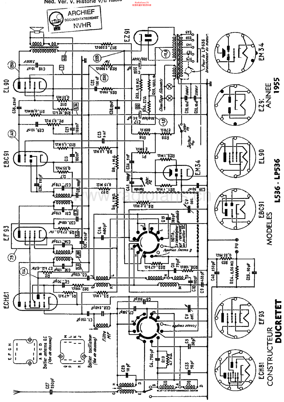 Ducretet-L536-rec-sch2维修电路原理图.pdf_第1页
