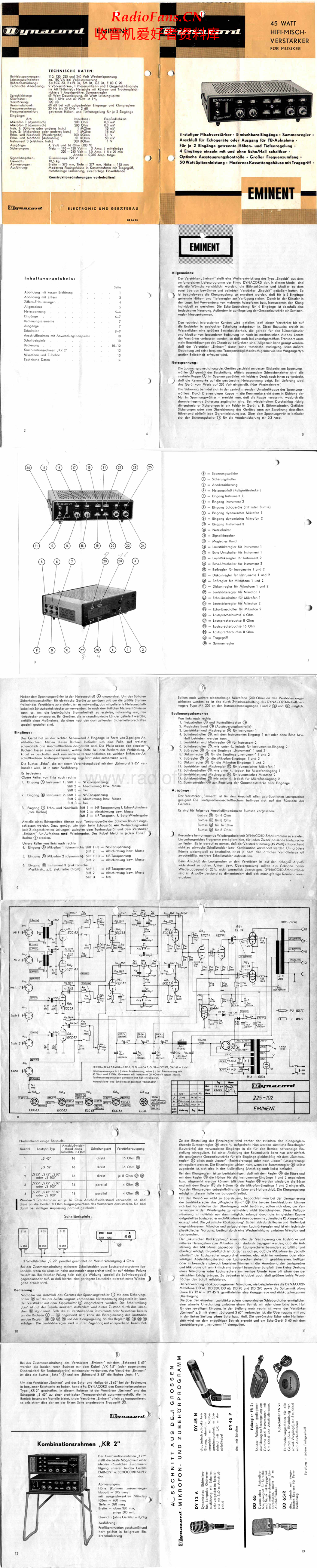 Dynacord-Eminent-Booklet维修电路原理图.pdf_第1页